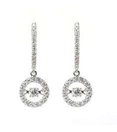 Pure crystal earrings