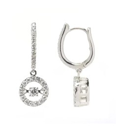 Pure crystal earrings