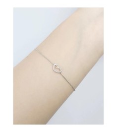 Silver pearl bracelet